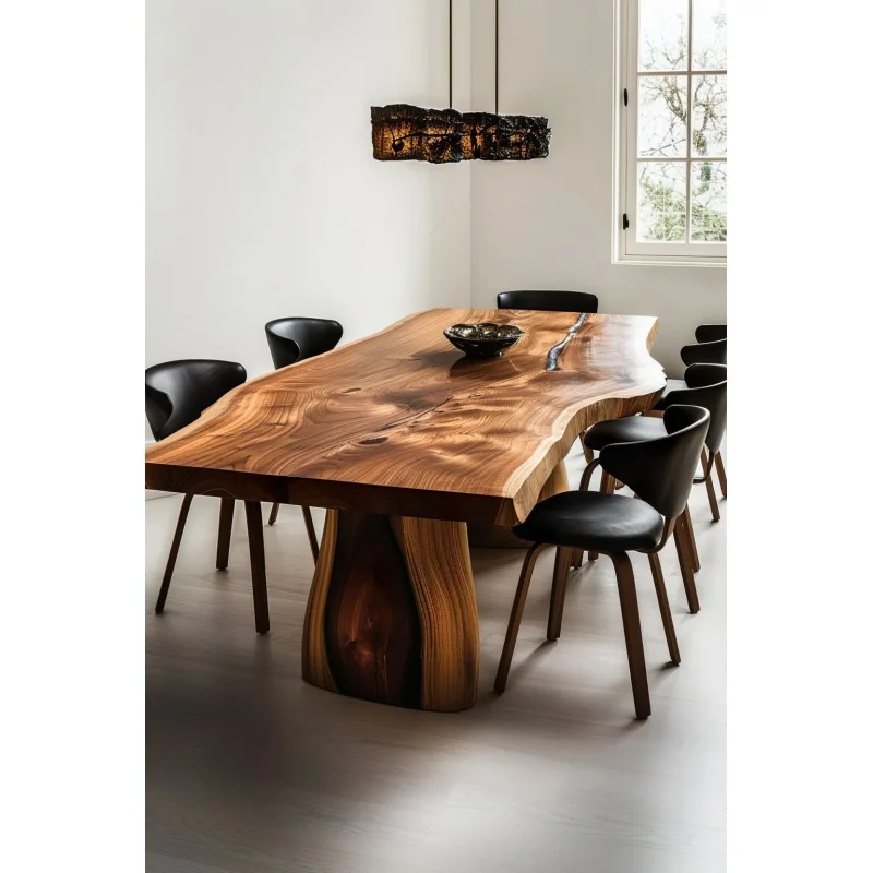 custom.جديد مصمم راتنجات الايبوكسي طاولة خشبية حية مكانك