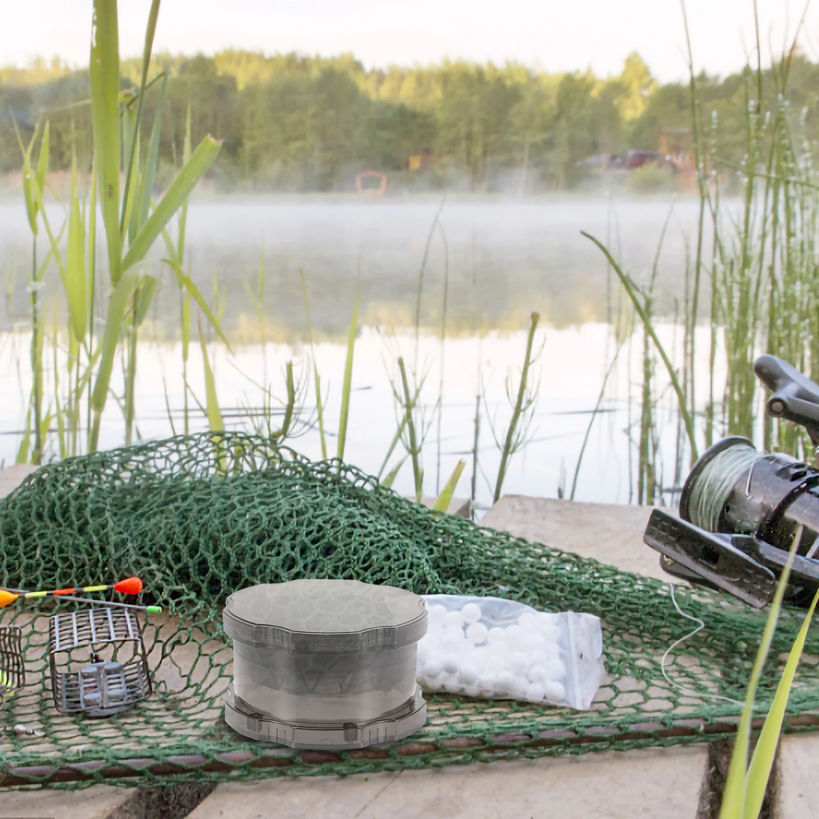 

Premium Manual Bait Crusher Box Large Capacity Durable Plastic Fishing Equipment Portable Lure Crusher Tool Boilie Crushing Box