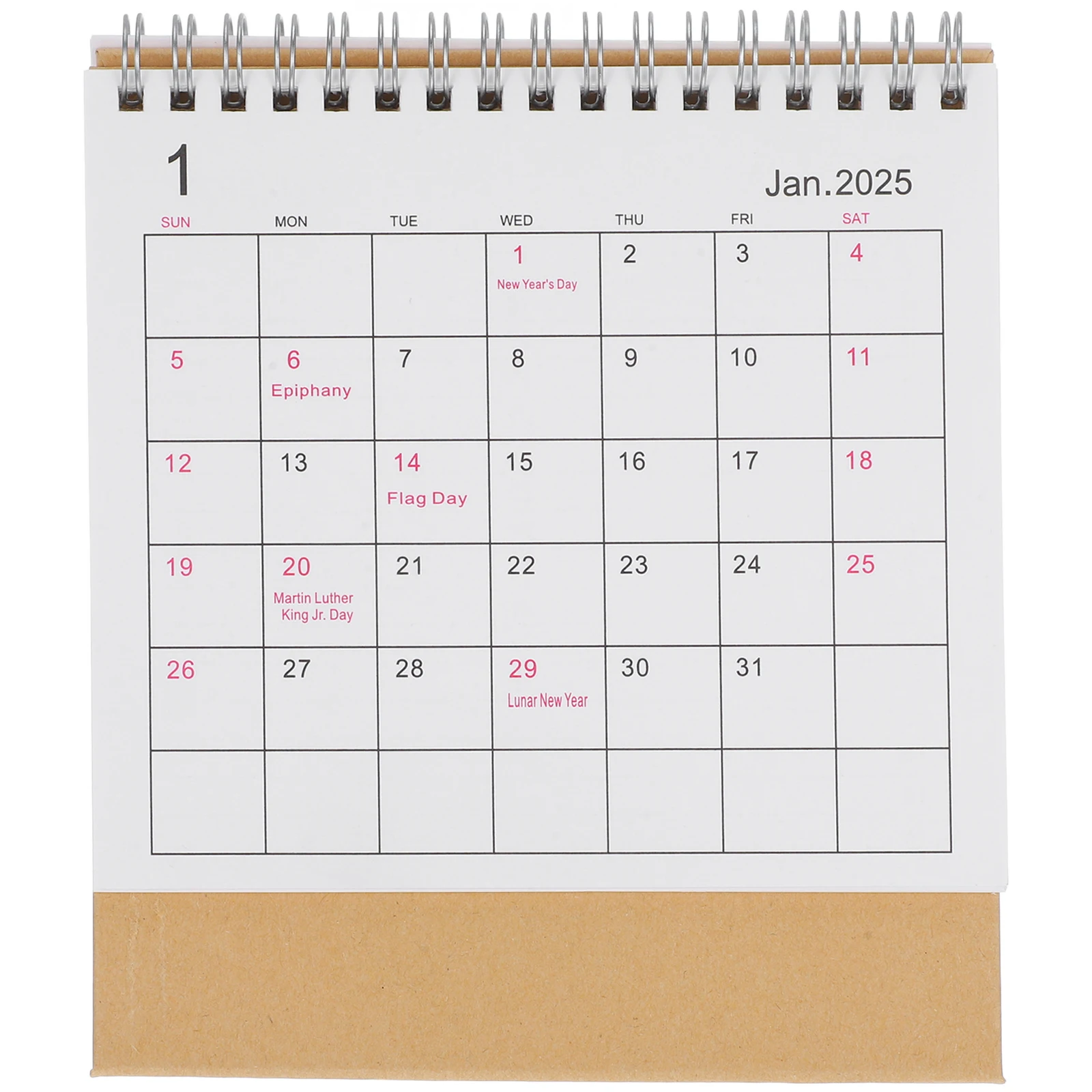

Wall Hanging English Version Desk Calendar Travel Flip Paper Year 2025 Schedule