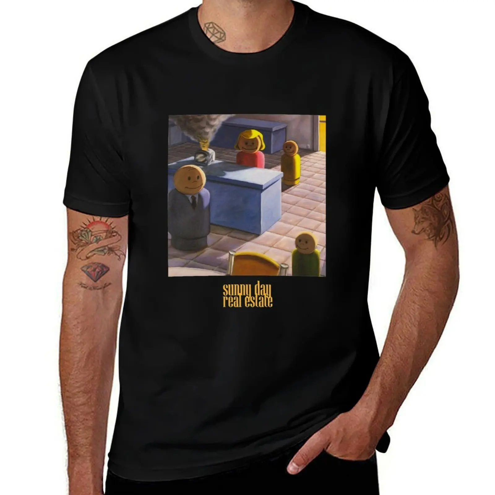 

DAY SUNNY REAL ESTATE T-Shirt Big Size Short Sleeve Tee for Men