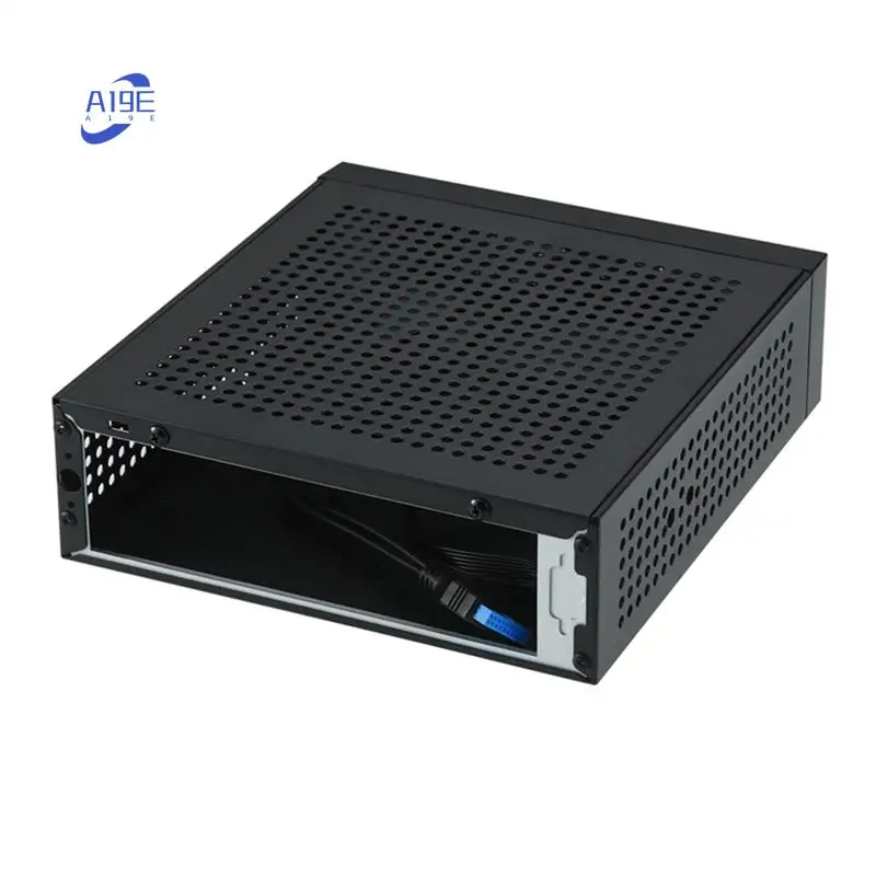 

A19E-M10 Mini ITX Computer Case HTPC Host Chassis USB2.0 ITX Enclosure Industrial Control Chassis For Office Business Easy Insta
