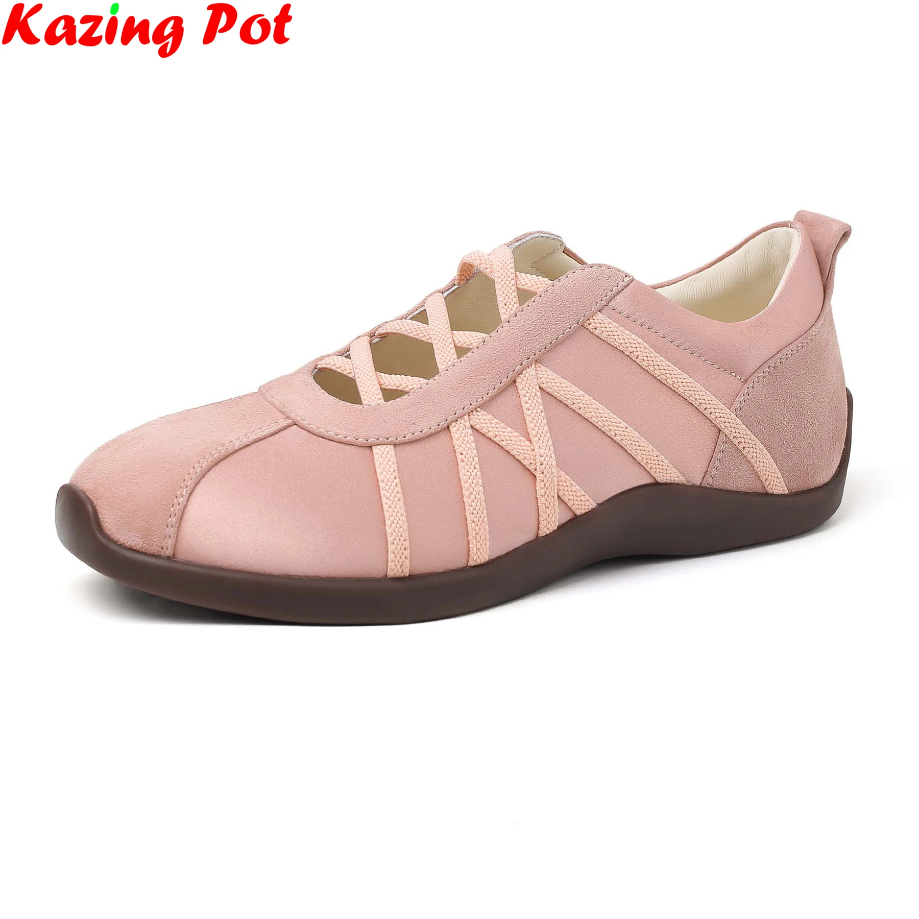 Superstar Kid Suede Leisure Round Toe Autumn Shoes Breathable Platform Sneakers Slip On Big Size Comfort Women Vulcanized Shoes