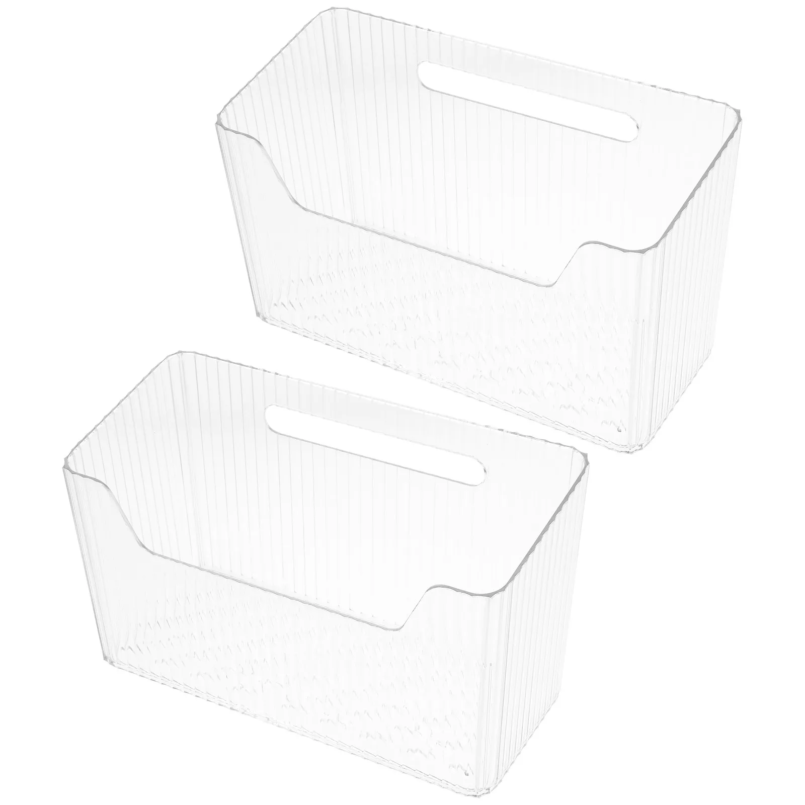 2個入り-キッチン吊り下げオーガナイザーバスケット-壁掛け収納かご-透明プラスチック製ニンニクホルダー-接着剤式-穴あけ不要