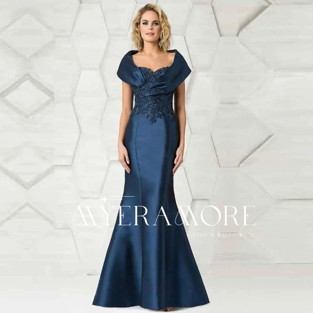 

Sexy Mermaid Evening Dress for Women Elegant V-Neck Cocktail Party Dress Appliques Prom Dresses for Special Occasions Customized