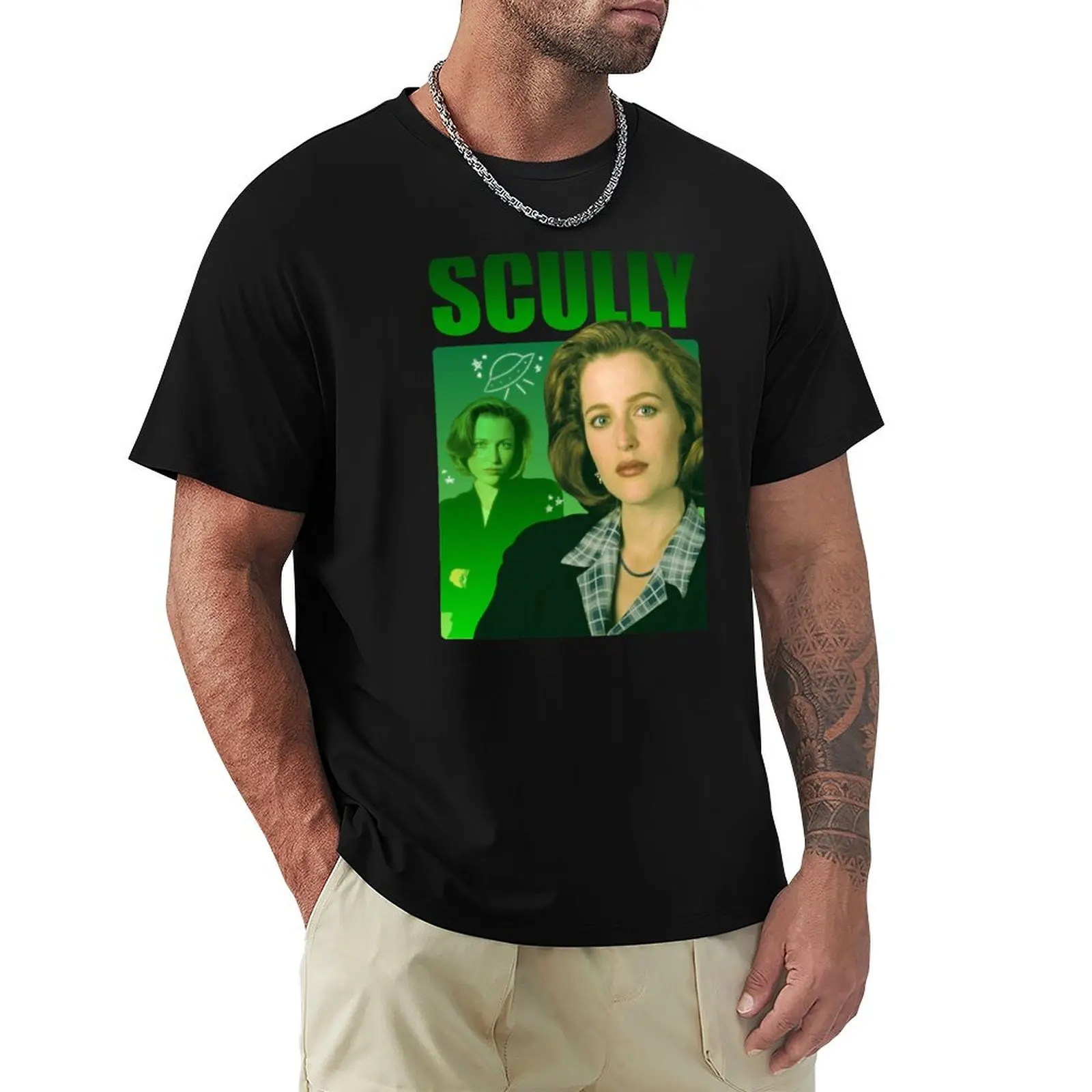 

Dana Scully The X Files Vintage Retro Design T-Shirt Plus Size Outdoor Casual Top