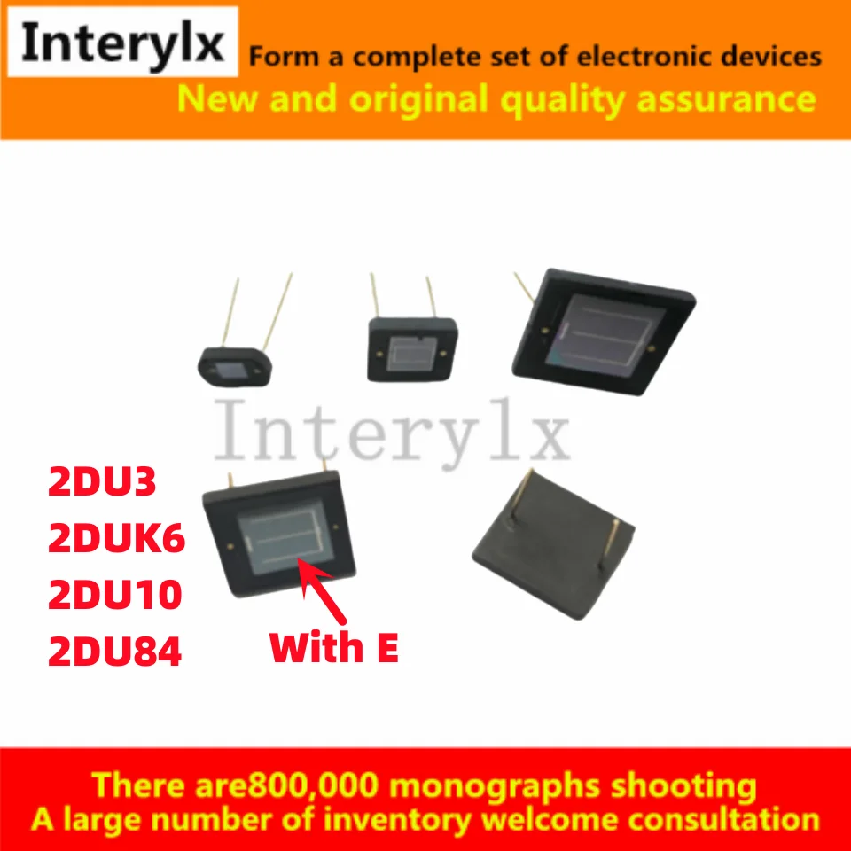 1Pcs/Lot 2DU3 2DUK6 2DU10 2DU84 2DU10E ZZT5 Photodiode sensor photocell 3*3mm 6*6mm