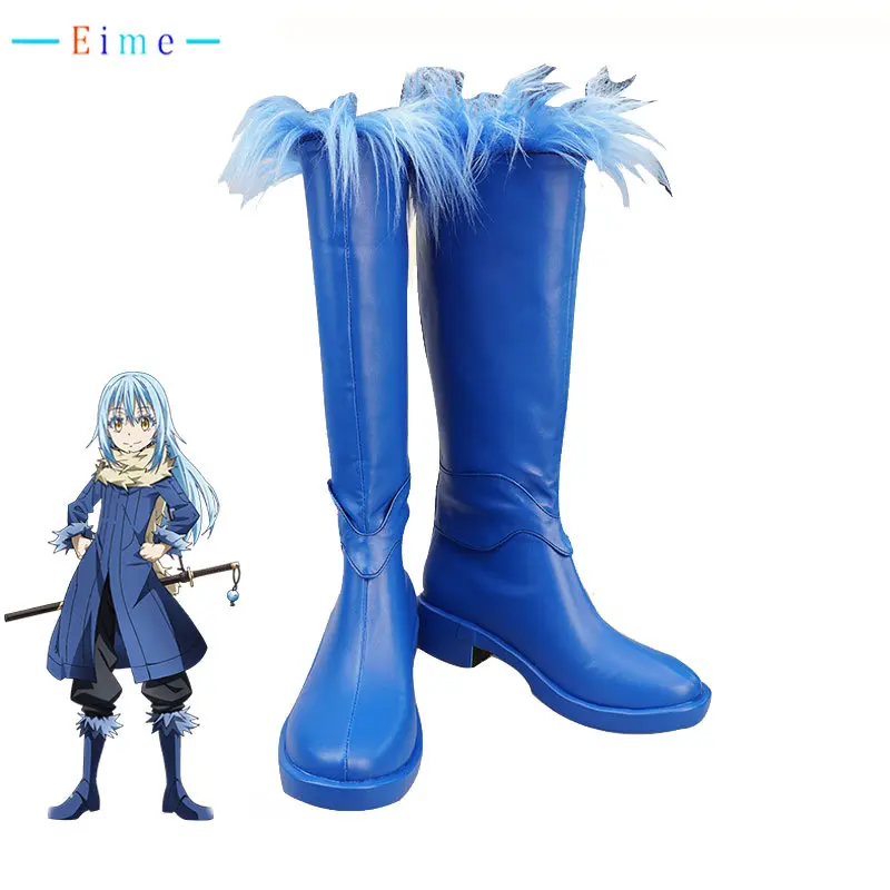 

Rimuru Tempest Cosplay Shoes PU Leather Shoes Halloween Carnival Boots Cosplay Props Custom Made