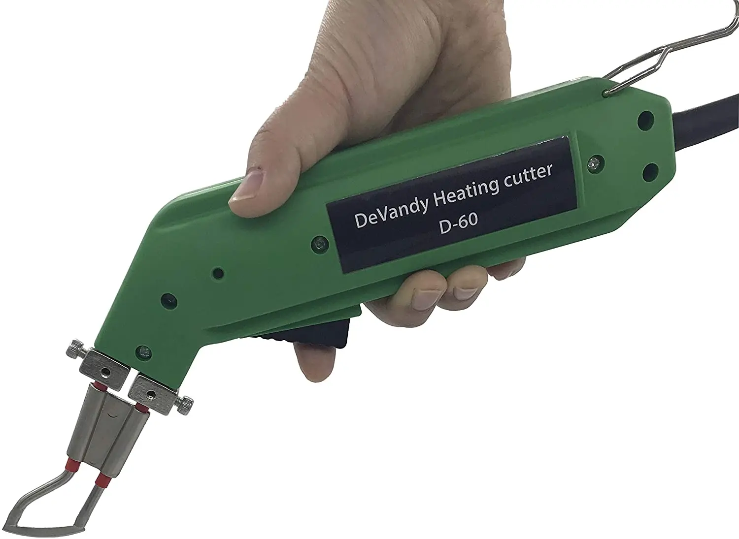 60W Electric Hot Knife Ribbon Rope Cutter Melting Fabric Cloth PVC Rope Nylon Healing Cutting Kit Heated Cutter In Plastic Box