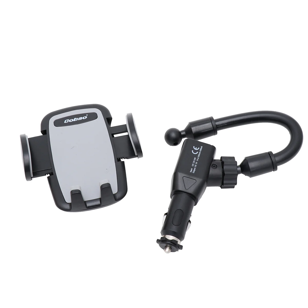 

Car Charger Phone Holder Mount Dual USB Port Cigarette Lighter for Cell Phone Car Bracket Holder Car Accessories