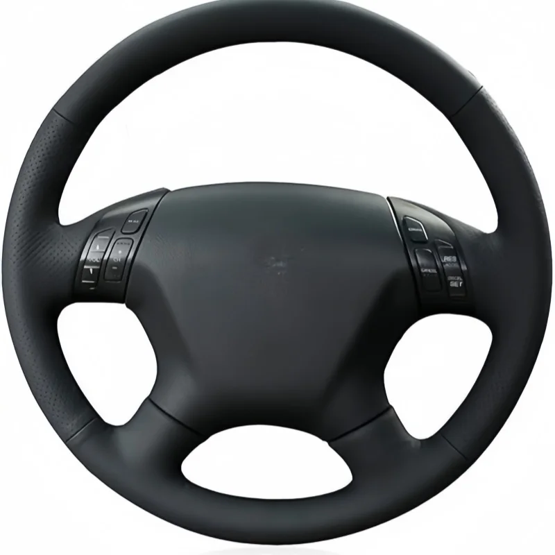 DIY Black Faux Leather Car Accessories Steering Wheel Cover For Honda Accord EX-L 2006 2007 Honda Accord EX 2006 2007