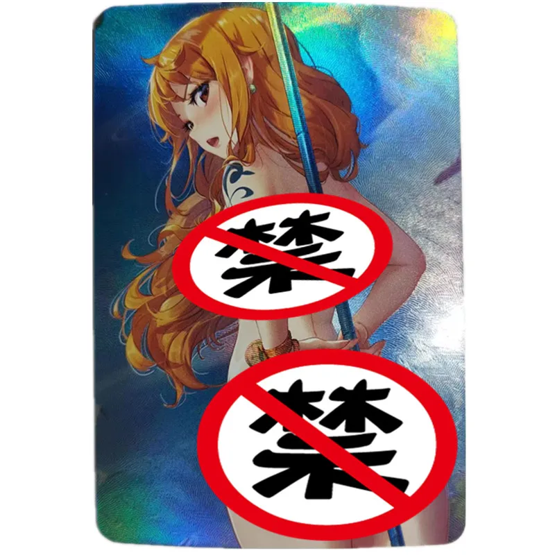 1Pcs/set Anime One Piece Nami Hancock Zoro Yamato Sexy Nude Card Diy Classic Game Comic Gift Toy Collection Card