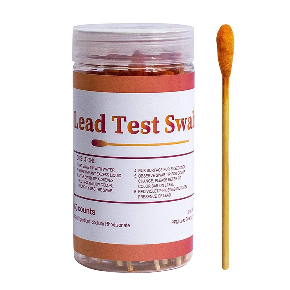 30/60Pcs Lead Test Strips Rapid Test Results In 30s Instant Lead Testing Strips Lead Paint Testing Kit for All Painted Surfaces