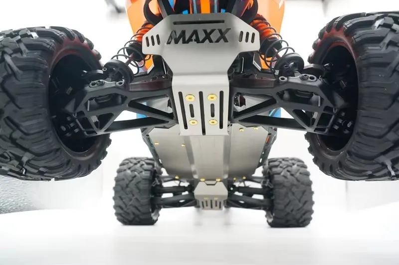 Wysokowytrzymała płyta pancerna podwozia ze stali nierdzewnej do TRAXXAS MAXX 1/10