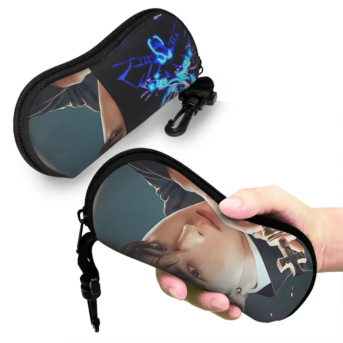 

Cha Eunwoo Shell Glasses Case Protective Sunglasses Box Women Men Soft Eyeglasses Bag Pouch