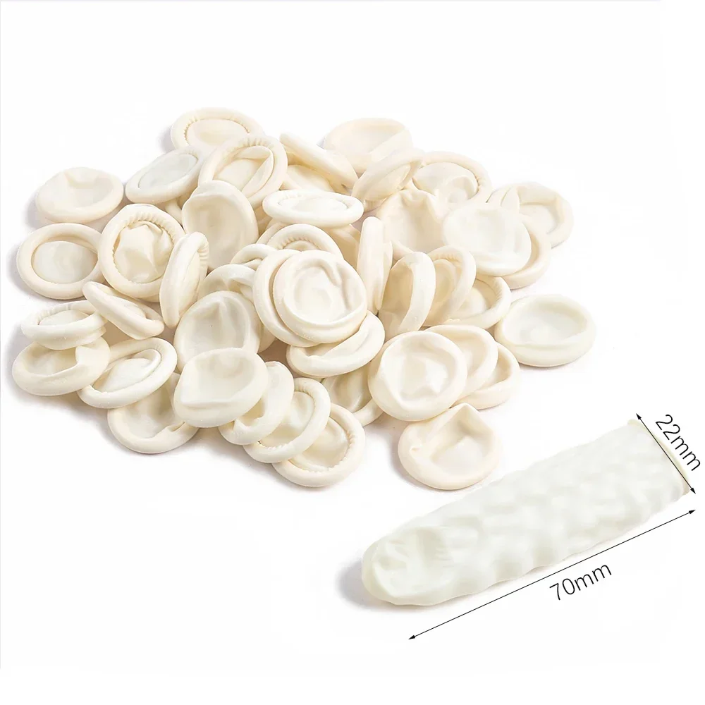 

20PCS Finger Cots Anti static Disposable Finger Non-slip Latex Rubber Gloves Fingertips Protector Watch Tools