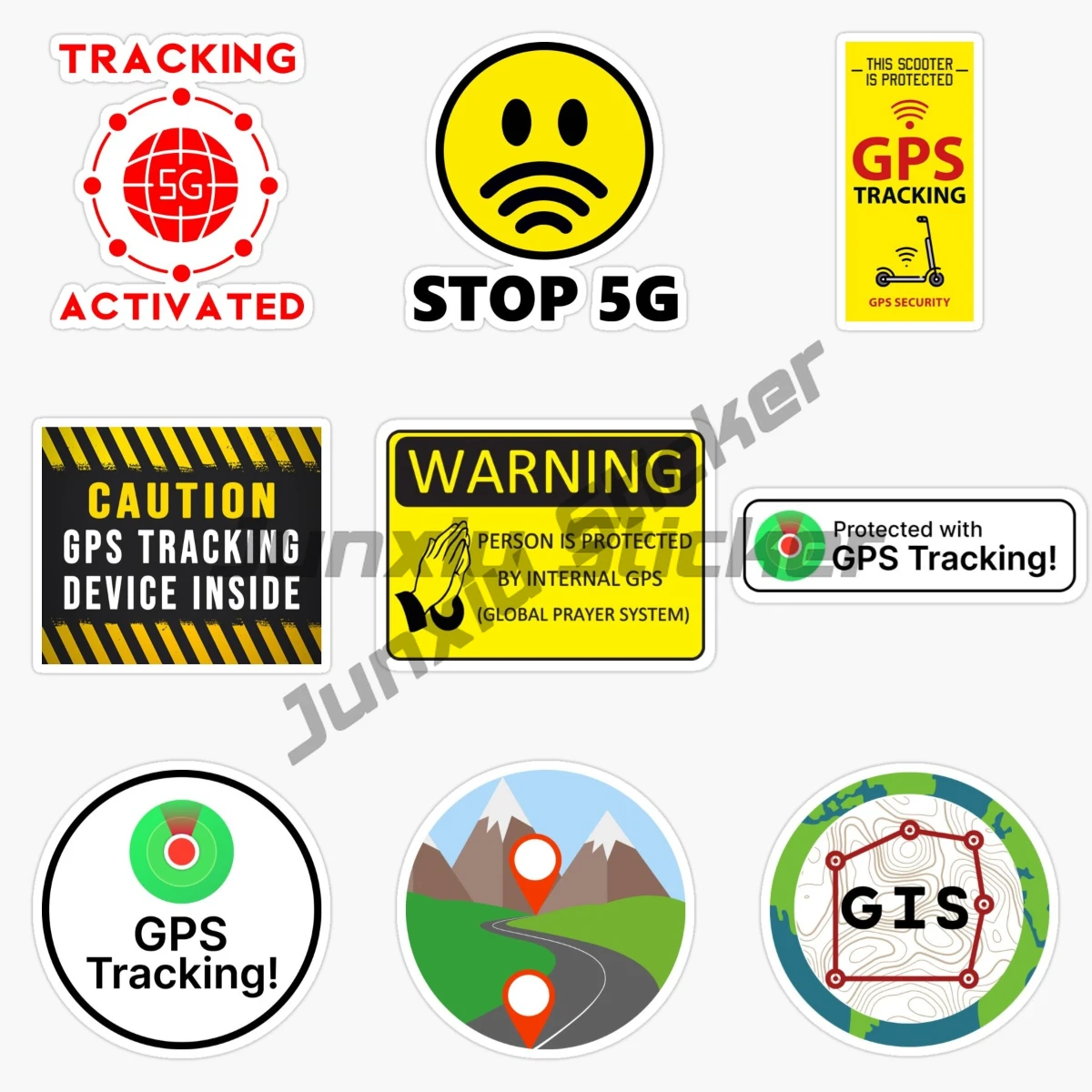 

GPS Location Car Sticker Decor Windshield Bumper Motorcycle Helmet Vinyl Self-adhesive Decals