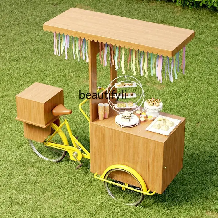 Outdoor food truck scenic spot display props tricycle night market stall car