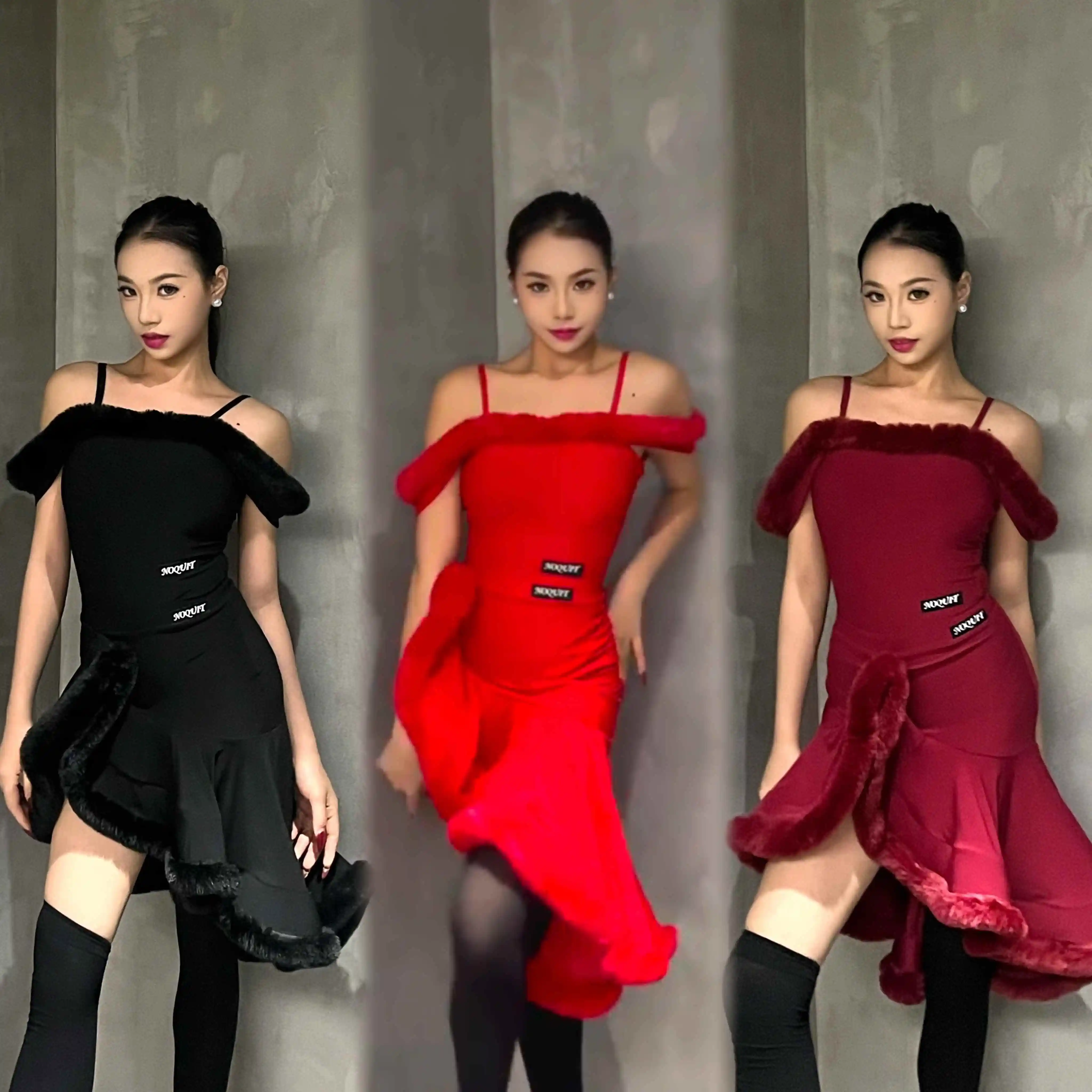 costume-de-danse-latine-pour-femmes-hauts-a-epaules-denudees-jupe-en-arete-de-poisson-robes-poilues-noir-et-rouge-robe-de-competition-rumba-cha-cha-dnv26107-2026