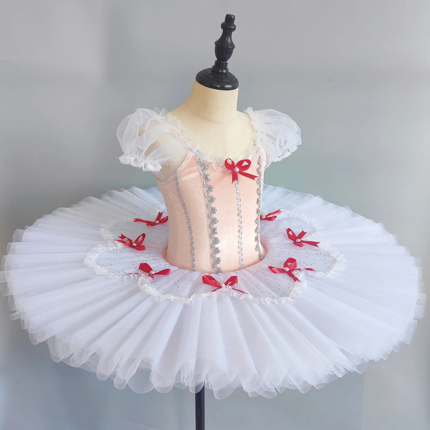 

Ballet Tutu Skirts Girls Ballet Tutu Professional Hite Pink Swan Lake Show Ballerina Belly Dance Dress Performance Costume