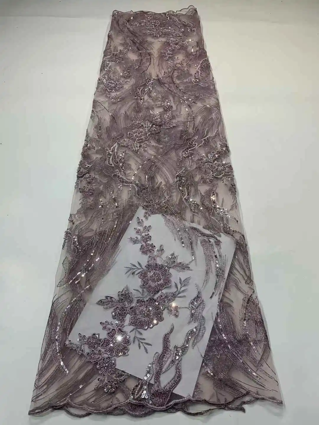 

Роскошная африканская кружевная ткань 2021, высокое качество, кружевная ткань с блестками и бусинами для нигерийской свадьбы, французский тюль, кружевная ткань