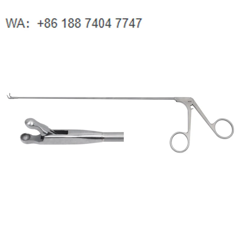 ENT Instruments Micro Larynx Grasping Forceps Bowl Shaped Mouth