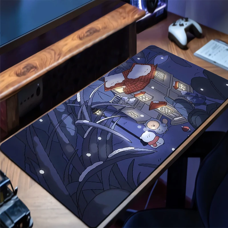 

Design Mouse Pad Anti Slip Student Dormitory Dining Table Mat Cute Laptop Cartoon Squirrel Mousepad Office PC Study Keyboard Pad