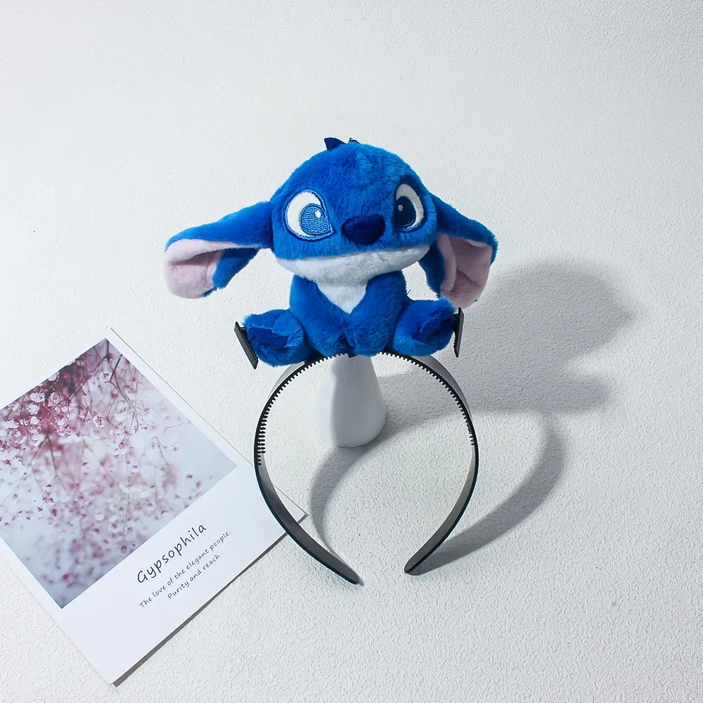 Stitch Hairband Cute Headband Kawaii Plush Doll Hair Accessory Stitch Wide-Brimmed Hairpin Creativity Headdress Gift