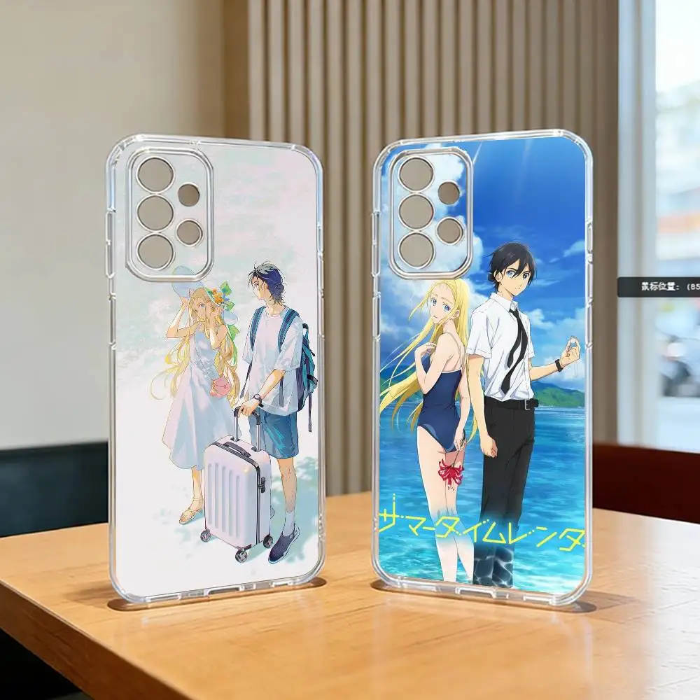 Summer-r Time Rendering  Phone Case Transparent Silicone Soft For Samsung S25,S24,S21,S22,S23,S30,Ultra,S20,Plus,Fe