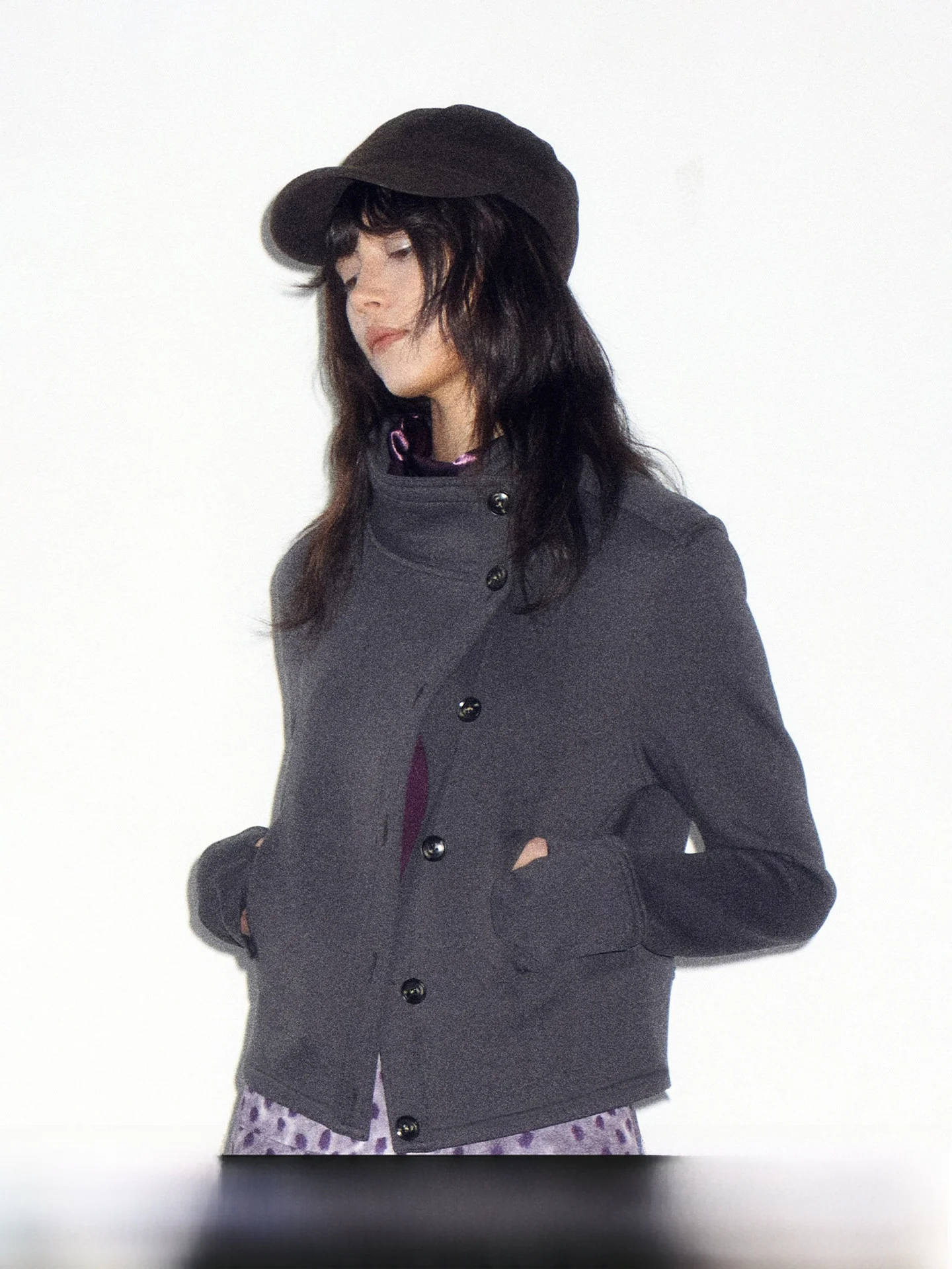 

Женская приталенная куртка-жакет с воротником-стойкой, винтажная, из смесового хлопка, с длинными рукавами, на пуговицах, без капюшона