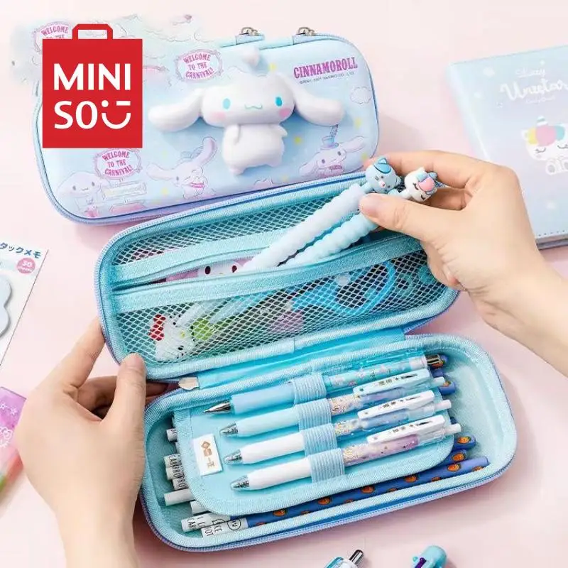 

New Kawaii Anime Sanrio 3D Sponge Decompression Stationery Box Kulomi Multi Functional Pencil Box Primary School Student Gift