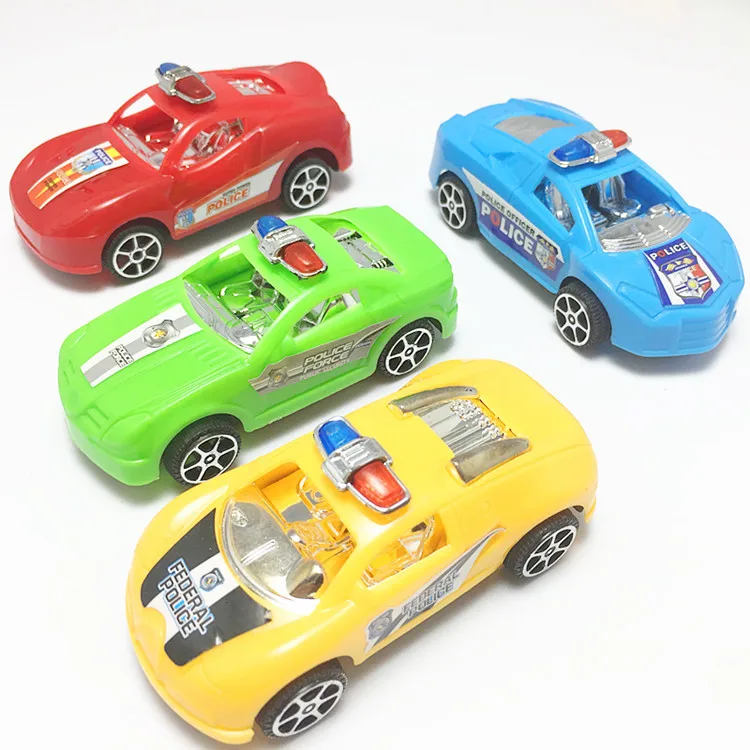 Carros de polícia pull-back de brinquedo pequeno infantil - vários estilos, conchas galvanizadas, brinquedos pequenos giftáveis, mini carros mais vendidos