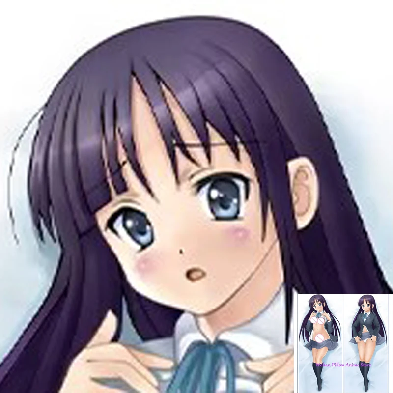

Dakimakura Anime Pillow Cover Mio Akiyama Double Sided Print Life-size Halloween Christmas Decoration