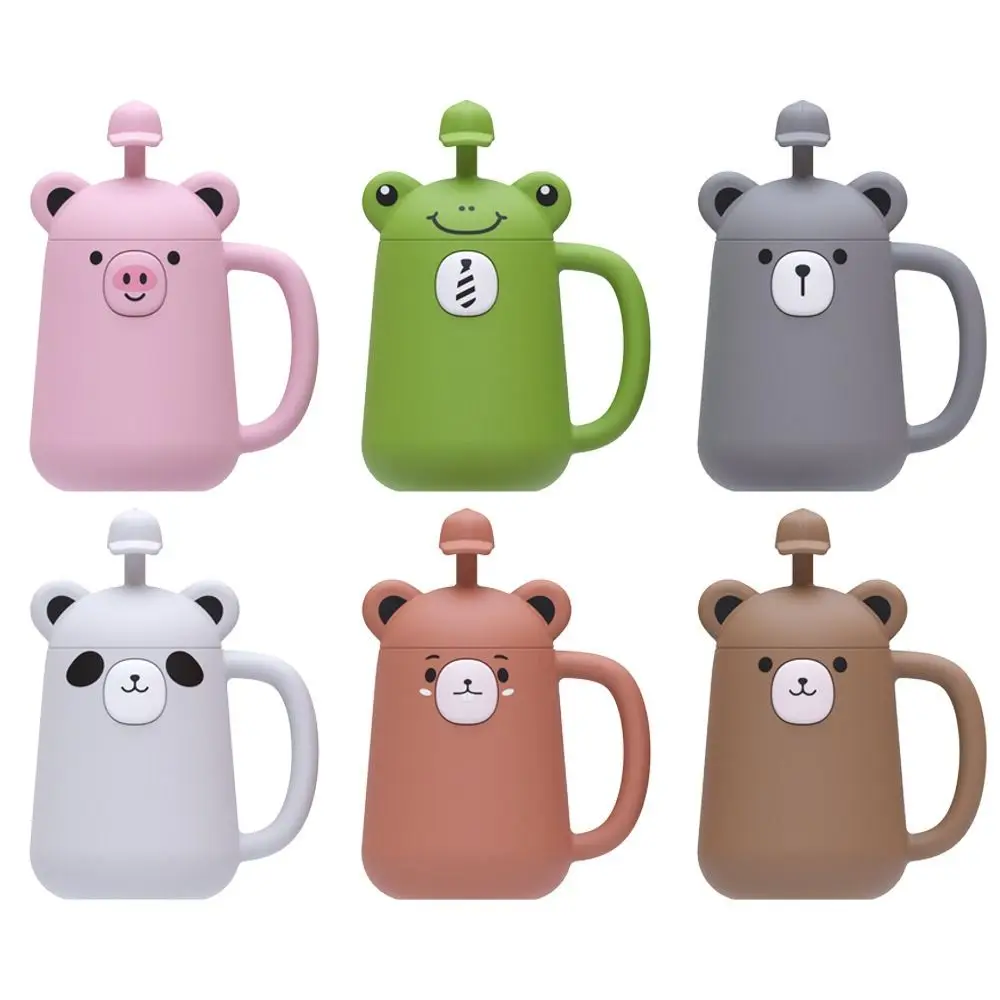 

Creative Baby Training Cup 150ml Cartoon Shape Toddler Sippy Cups with Handles Leakproof Toddlers Straw Water Bottle Liquid Feed