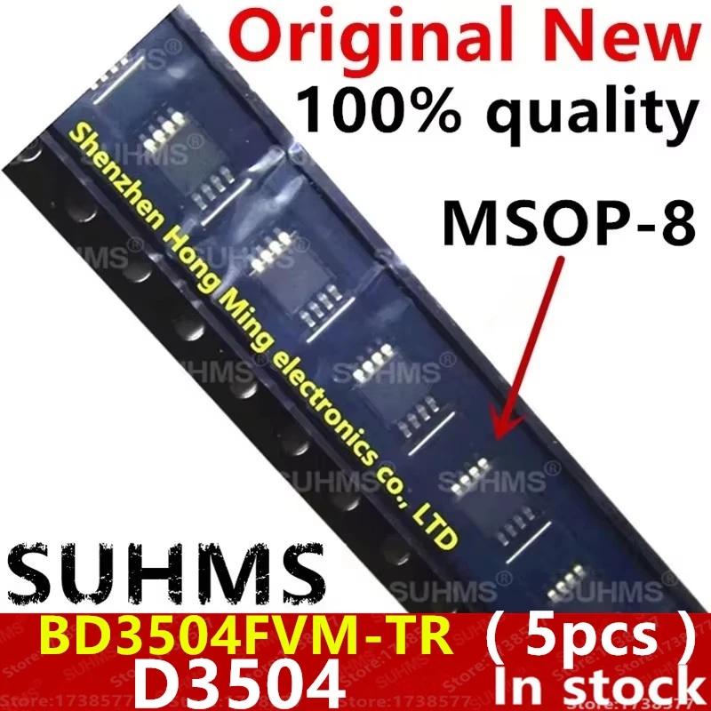 (5piece) 100% New BD3504FVM-TR BD3504FVM BD3504 D35 D3504 D350 msop-8