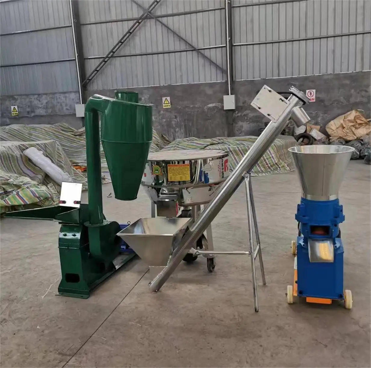 مزرعة الماشية تغذية الدواجن خط إنتاج الحبيبات آلات تغذية آلة آلة قطع القشر للحيوانات #6