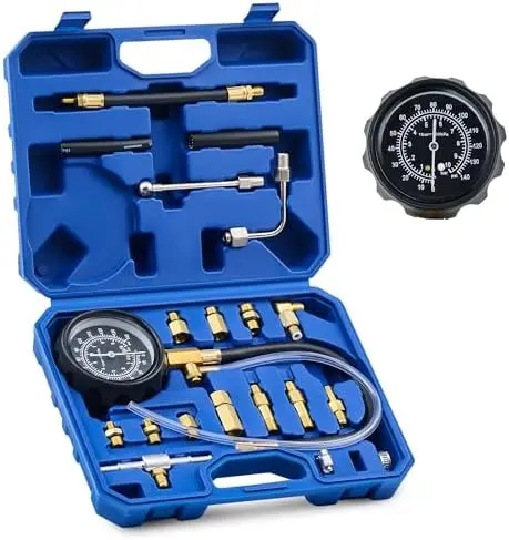 

Orion Motor Tech Fuel Pressure Test Kit 0-140 PSI Gauge & Adapters for Car, Truck, Motorcycle