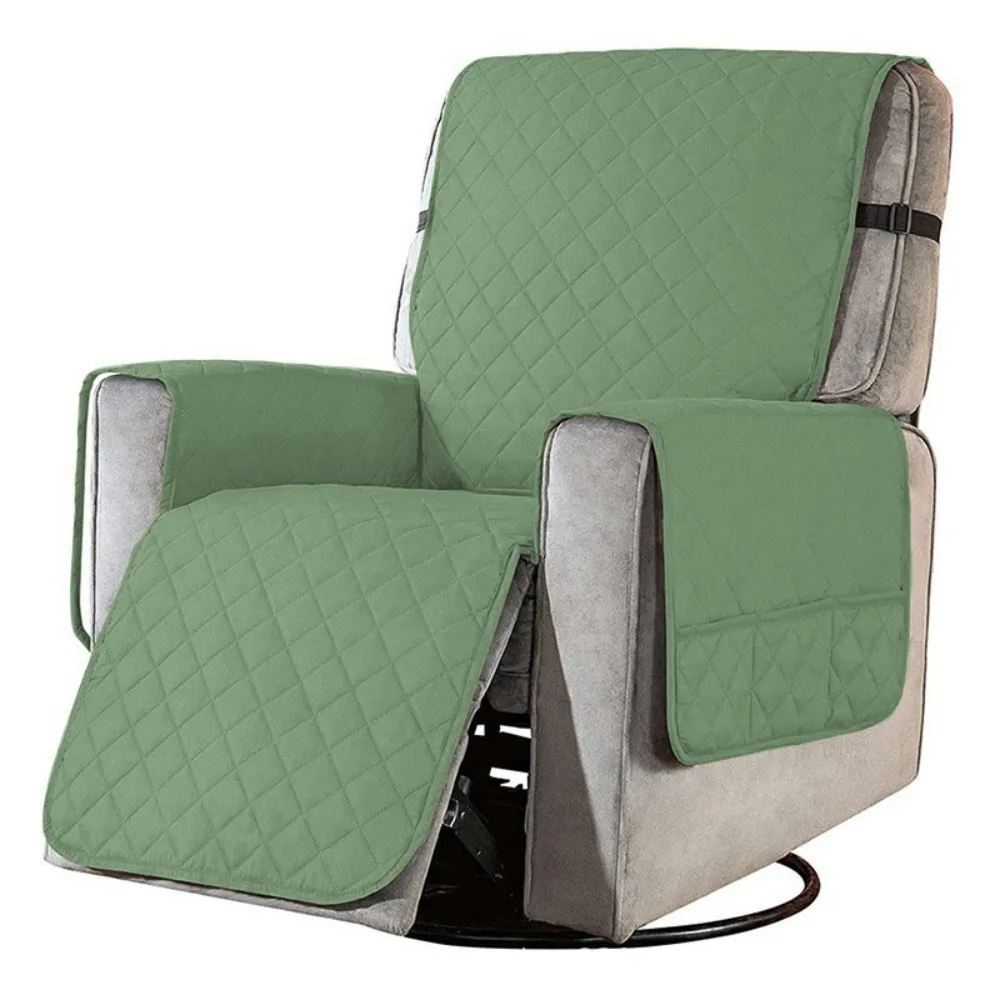 

Waterproof 1 Seater Recliner Sofa Cover Washable Anti-slip Armchair Cover with Pocket Universal Sofa Slipcover Bedroom