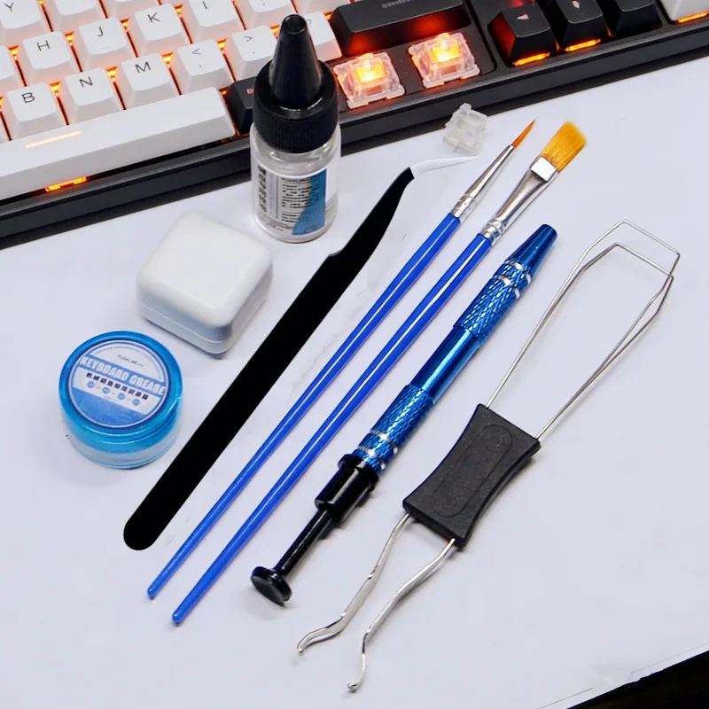 

Mechanical keyboard lubrication accessories, shaft opener lubrication grease key puller shaft puller combination lubrication pen