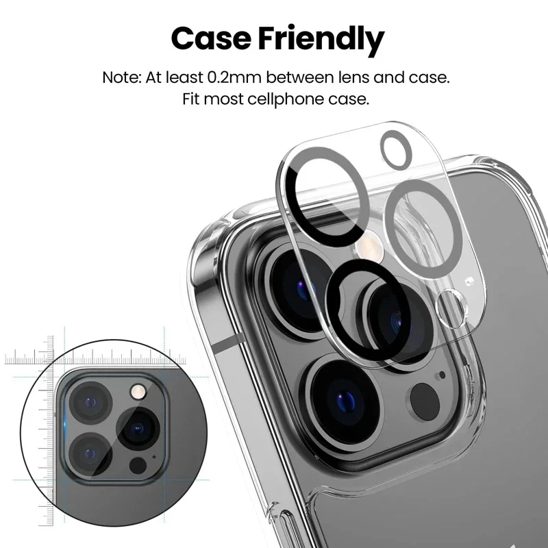 1P Camera Lens Glass For IPhone 17 16 Pro Max Camera Lens Screen Protector Film For IPhone 16 Plus 17 Air 17 Pro Max Lens Glass
