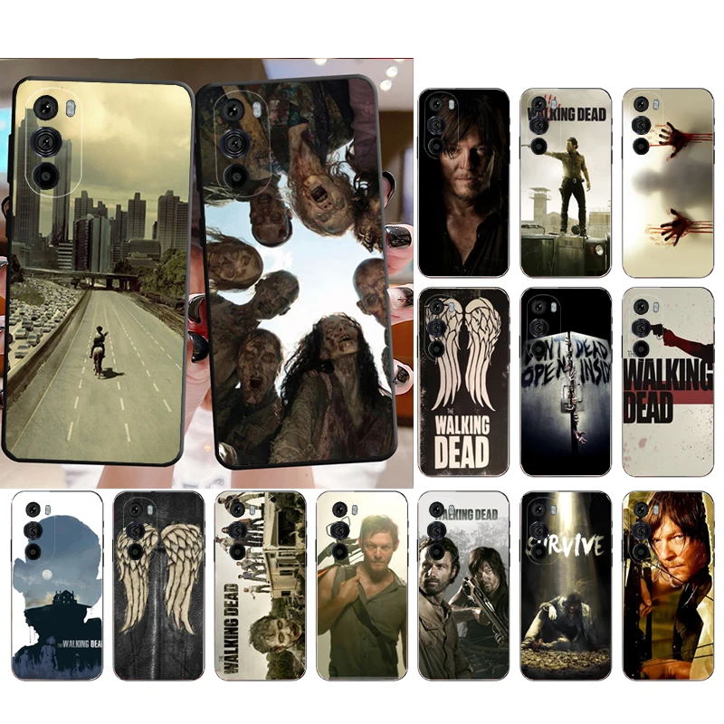 حافظة هاتف لهاتف موتورولا إيدج 50 40 برو 60 50 40 30 Ultra Neo Fusion Moto G85 G72 G53 G54 G84 G13 G32 The Walking Dead Zombie