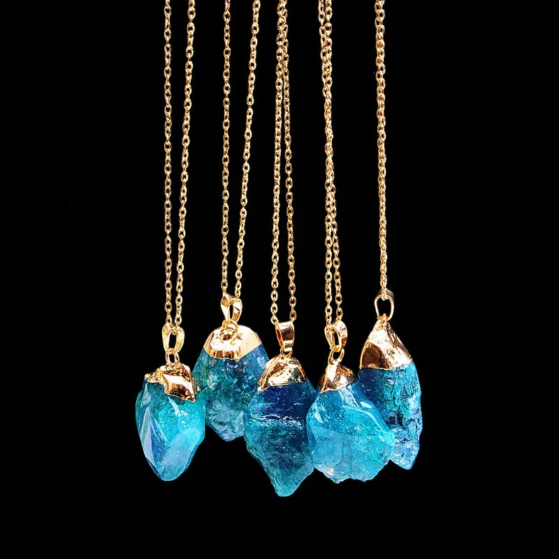 Onregelmatige Amethist Edelsteen Ketting Healing Crystal Chakra Steen Vrouwen Verjaardagscadeau Citrien Edelsteen Ketting Healing Crystal