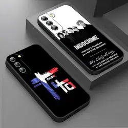Best Of Indochine Band Phone Case For Samsung S23 Ultra S24 S22 S20 Fe S21 Plus Galaxy A54 A34 A16 A53 A13 Back Cover