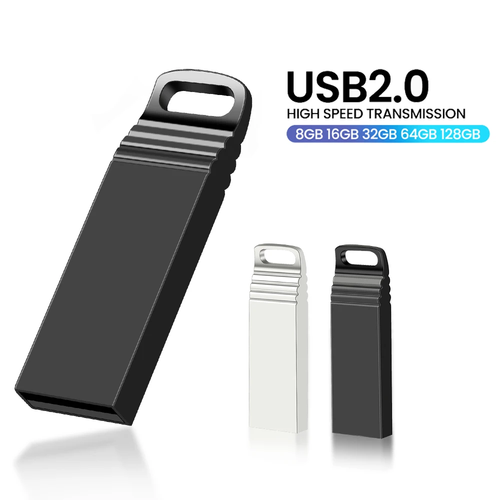 

NEW Metal Usb Flash Drive 16GB Pen Drive 32GB Pendrive 8GB 4GB U Disk Office USB 64GB Memoria Stick Used for Phone /PC/Car/TV