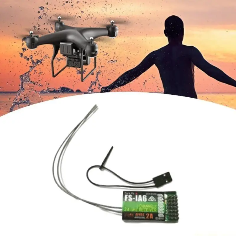 F62C FS-iA6 Receiver 6CH 2.4G Double Antenna for Flysky FSI6S FSI6 FSi4 FSi6 FSGT2