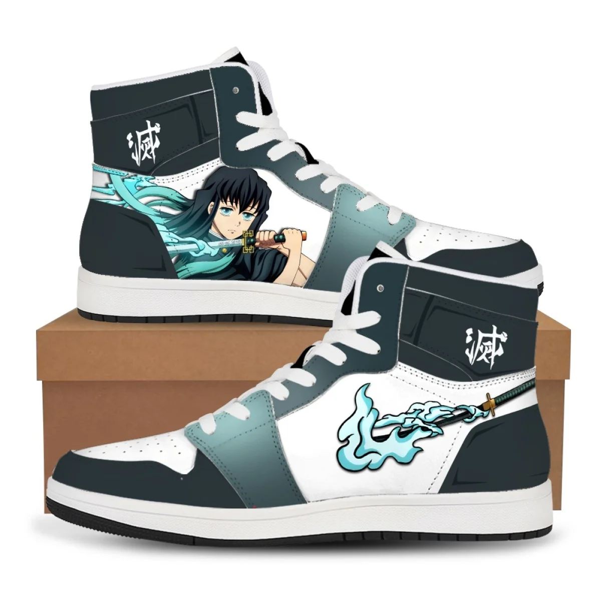 Demon Slayer Kimetsu No Yaiba Sneakers Basketbal Anime Mode Herenschoenen Damesschoenen Unisex Casual Schoen Aangepast Vakantiecadeau