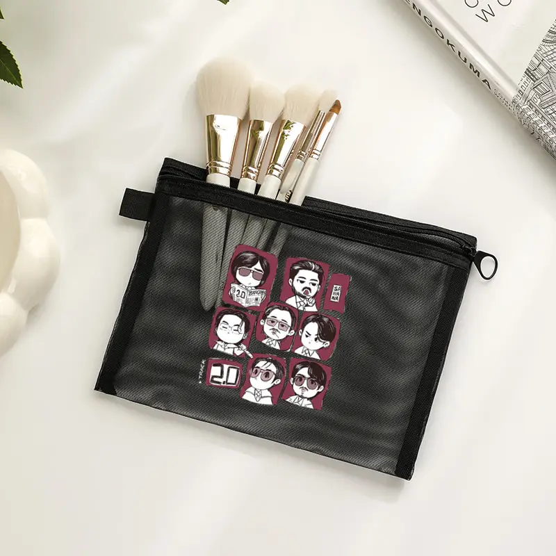 

Arirang World Tour 2026 Makeup Bag with A Zipper Spacious Storage Pouch Travel and An Ideal Holiday Mesh Bags Kpop Fan Gift