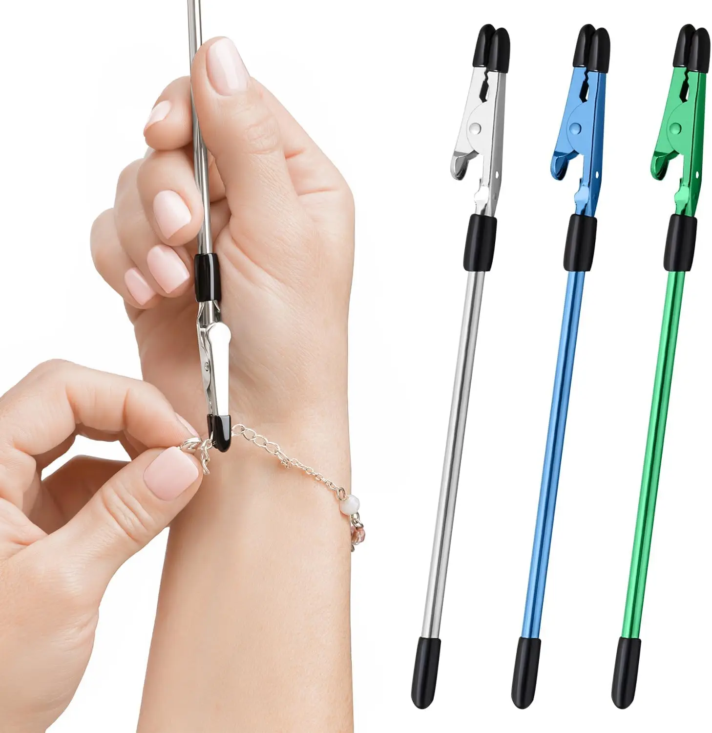 Women's Multi-Functional Bracelet Fastening&Clip, Hands-Free Bead Helper Suitable for Jewelry, Watches, Hair-Labor-Saving Gift