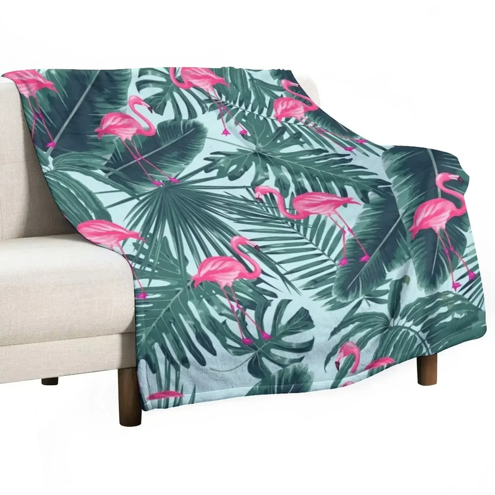 

tropic abstract flamingo Throw Blanket Hairy Kid'S Hairys Nap Blankets