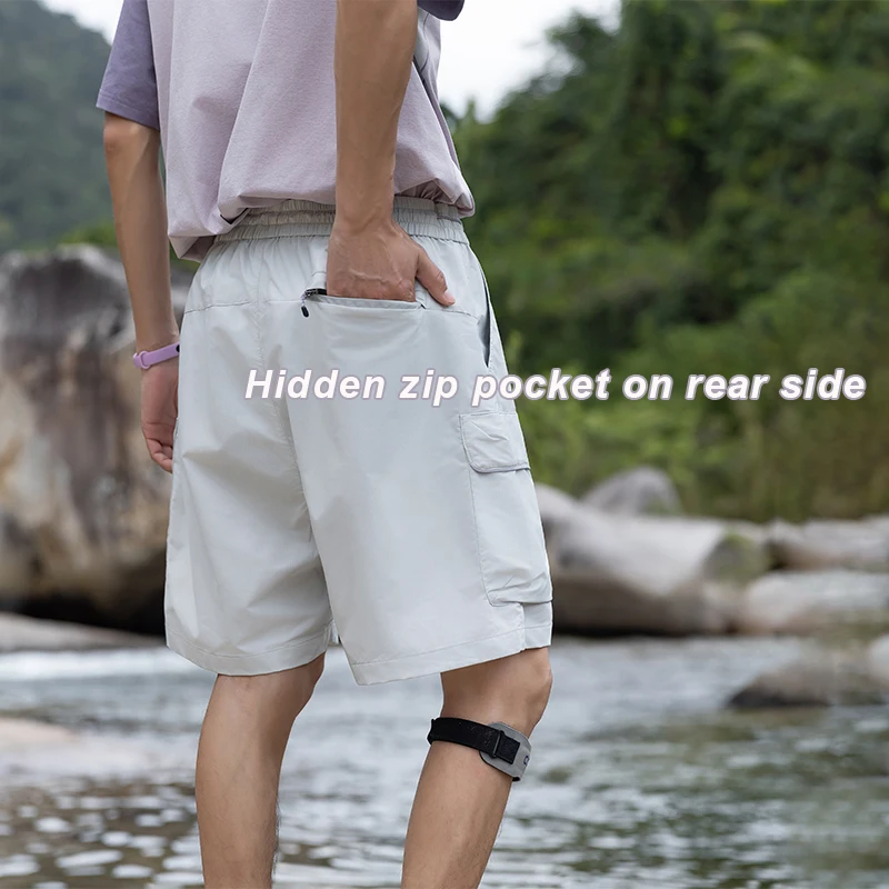 New Outdoor Summer Self-Storage Shorts For Men Breathable Loose Straight Pants… - Image 3