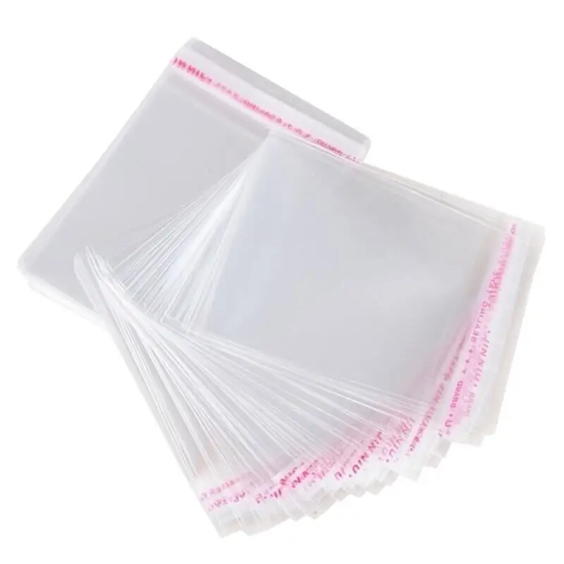 1000 Pieces Transparent Self Sealing OPP Plastic Bag Jewelry Gift Packaging Self Adhesive Biscuit Candy Packaging Cellophane Bag